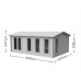 Blakedown 6m x 4m Log Cabin